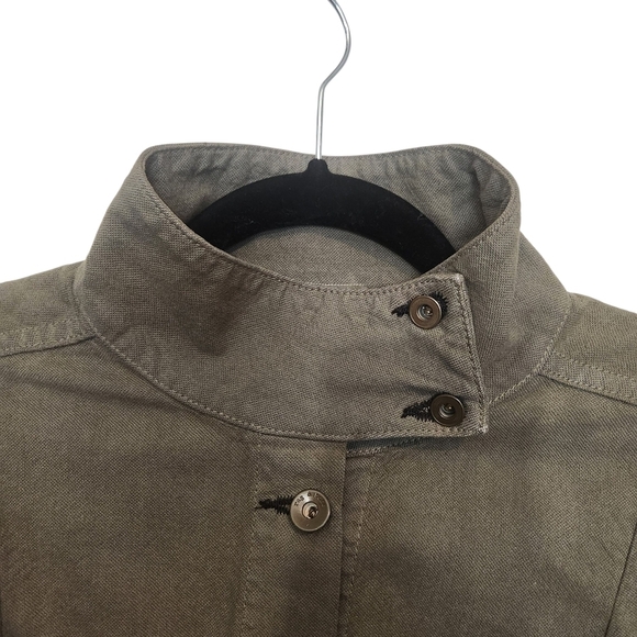 RAG & BONE CHAMBERLAIN JACKET ARMY GREEN CANVAS 100% COTTON SZ XS - Picture 8 of 13